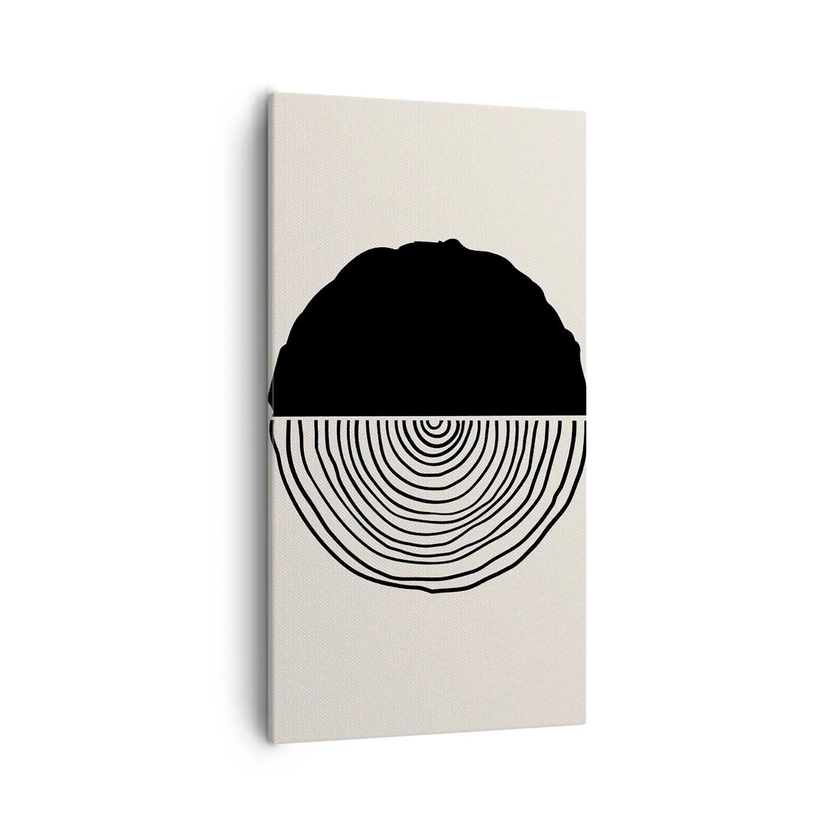 Bild auf Leinwand - Leinwandbild - Halb und halb - 55x100 cm