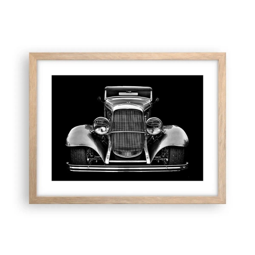 Poster in einem Rahmen aus heller Eiche - Wahrer Gentleman - 40x30 cm