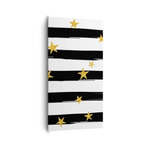 Bild auf Leinwand - Leinwandbild - Wir wurden alle unter einem glücklichen Stern geboren - 65x120 cm