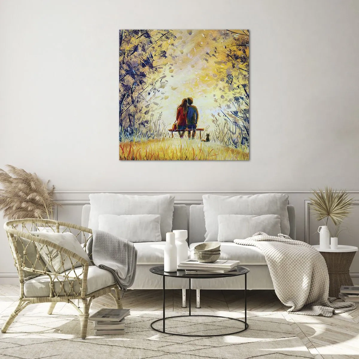 Glasbild - Bild auf glas - Magischer Augenblick - 30x30 cm