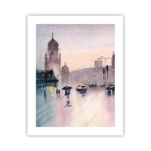 Poster - Im regnerischen Dunst - 40x50 cm