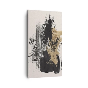 Bild auf Leinwand - Leinwandbild - Komposition mit Leidenschaft - 45x80 cm