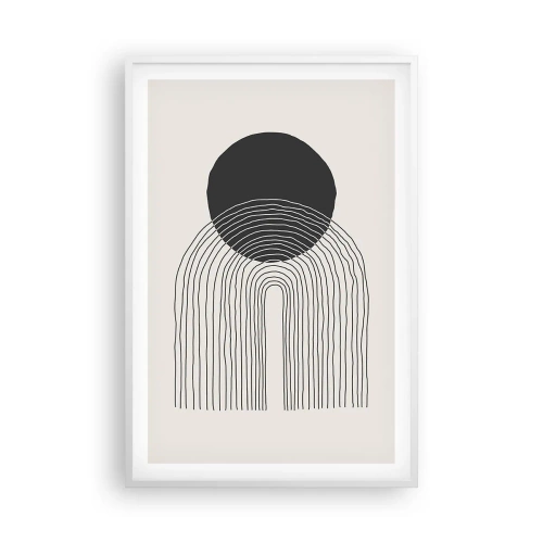 Poster in einem weißen Rahmen - Zittern und Vertrauen - 61x91 cm