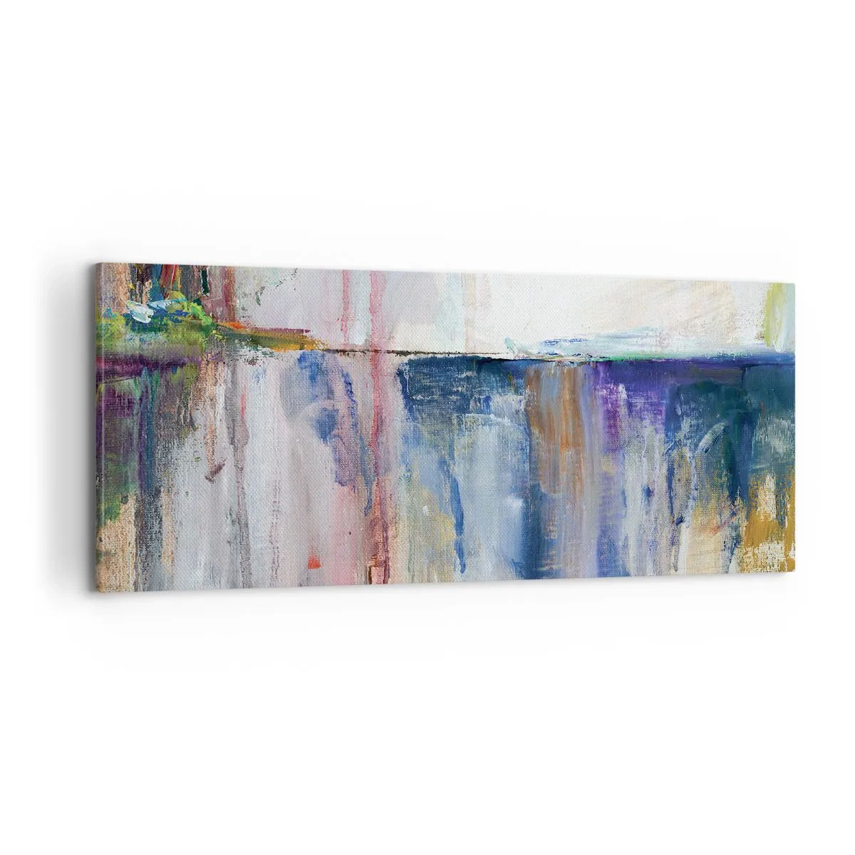 Bild auf Leinwand - Leinwandbild - Bunte Eindrücke und Assoziationen - 100x40 cm