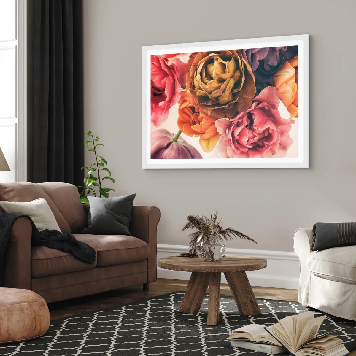 Poster in einem weißen Rahmen - Eine Feier des Lebens - 50x40 cm