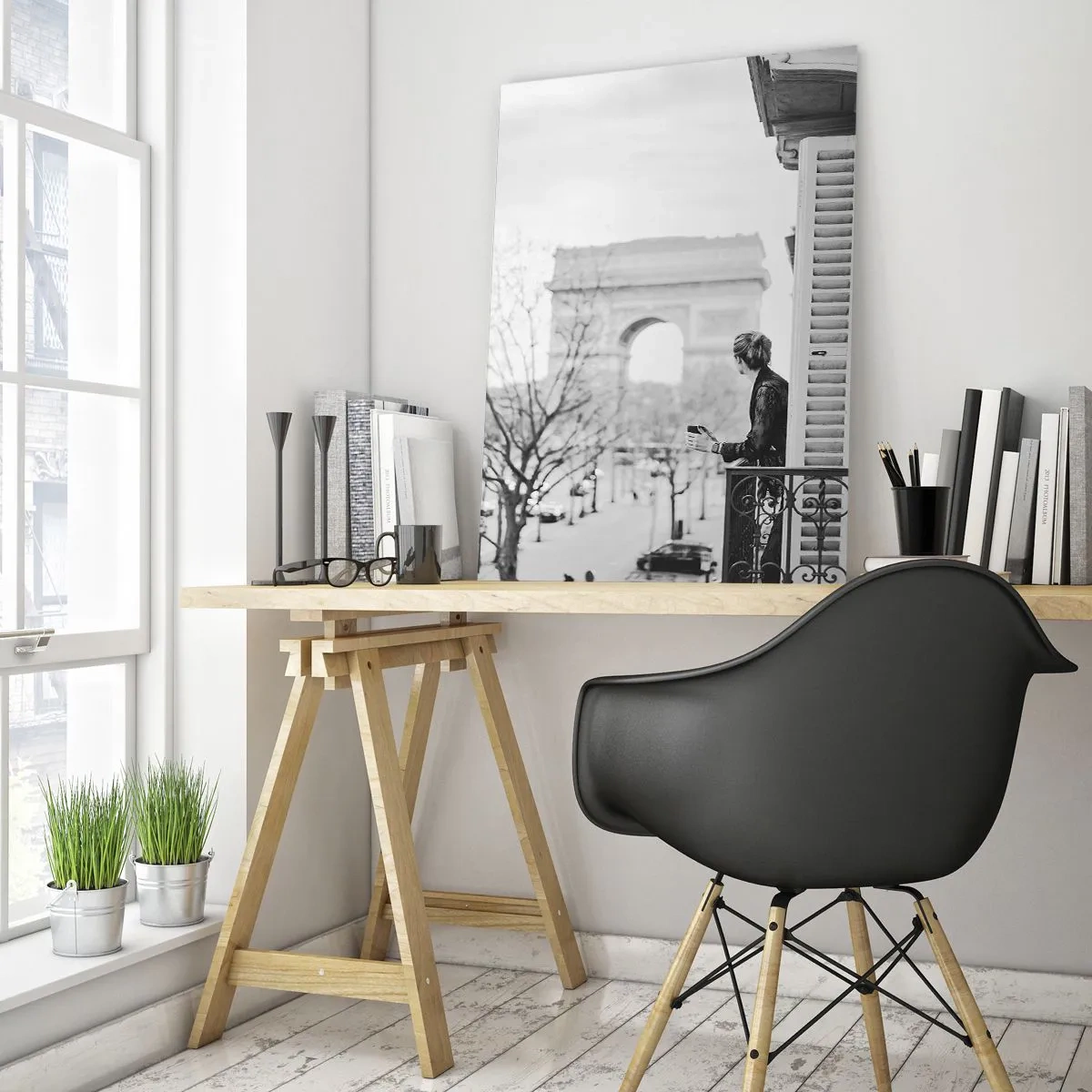 Glasbild - Bild auf glas - Ein Zimmer mit Aussicht - 80x120 cm