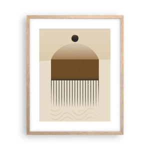 Poster in einem Rahmen aus heller Eiche - Verschiedene Staaten - 40x50 cm