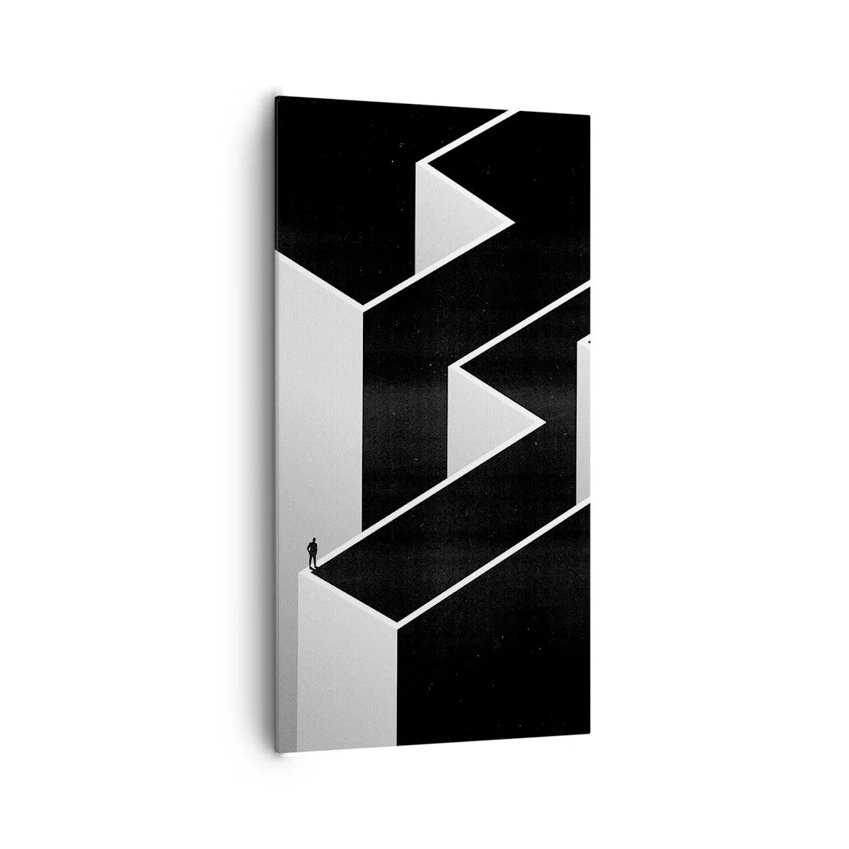 Bild auf Leinwand - Leinwandbild - Einsamkeit an der Spitze - 65x120 cm