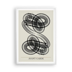 Poster in einem weißen Rahmen - Es kam spontan heraus - 70x100 cm