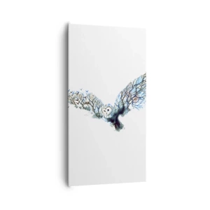 Bild auf Leinwand - Leinwandbild - Auf den Flügeln des Waldes - 65x120 cm