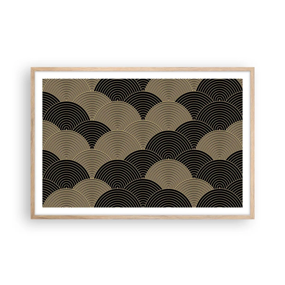 Poster in einem Rahmen aus heller Eiche - Einheit in der Vielfalt - 91x61 cm