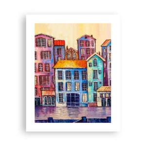 Poster - Stadt wie aus einem Märchen - 40x50 cm