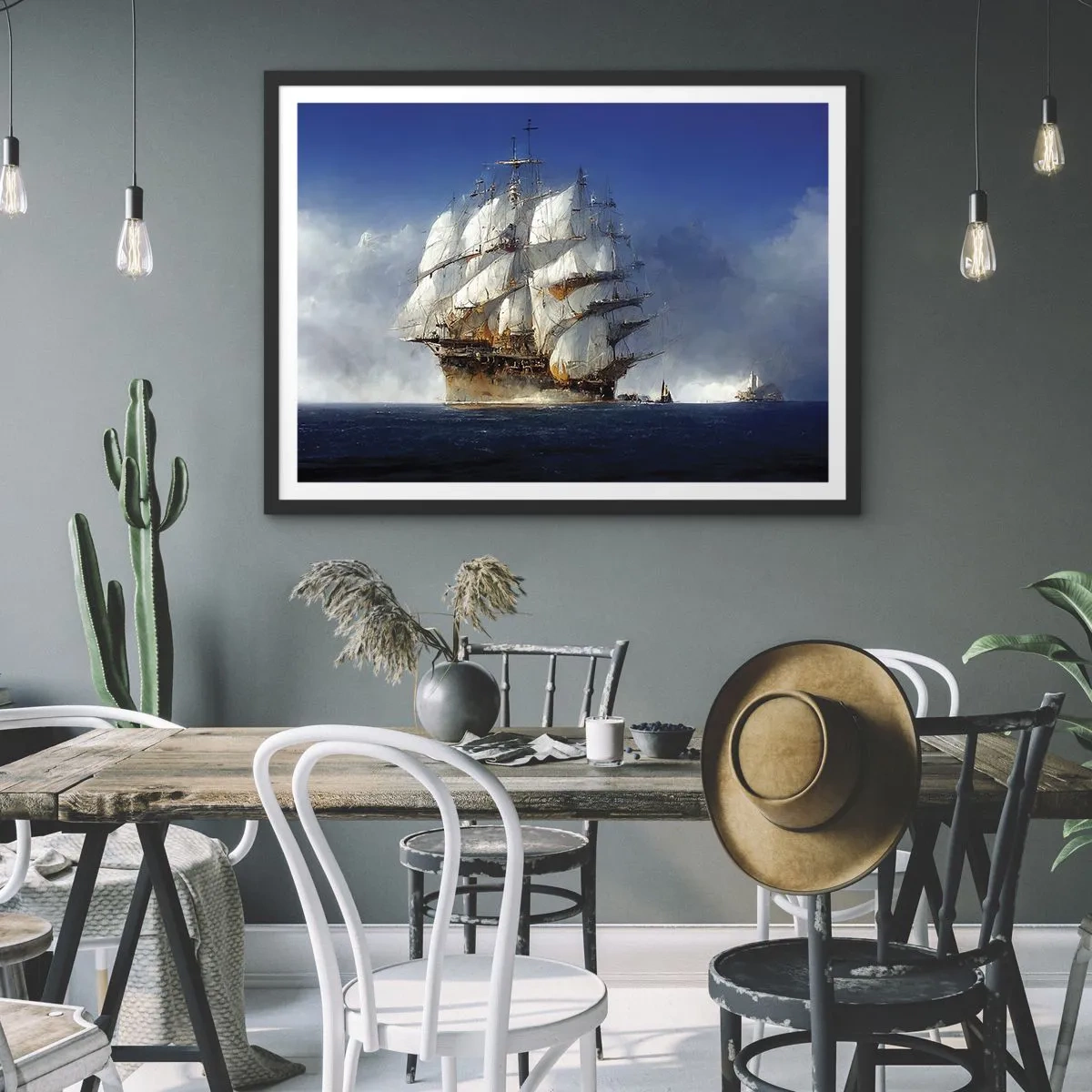 Poster in einem schwarzem Rahmen - Der große Ruhm! - 50x40 cm