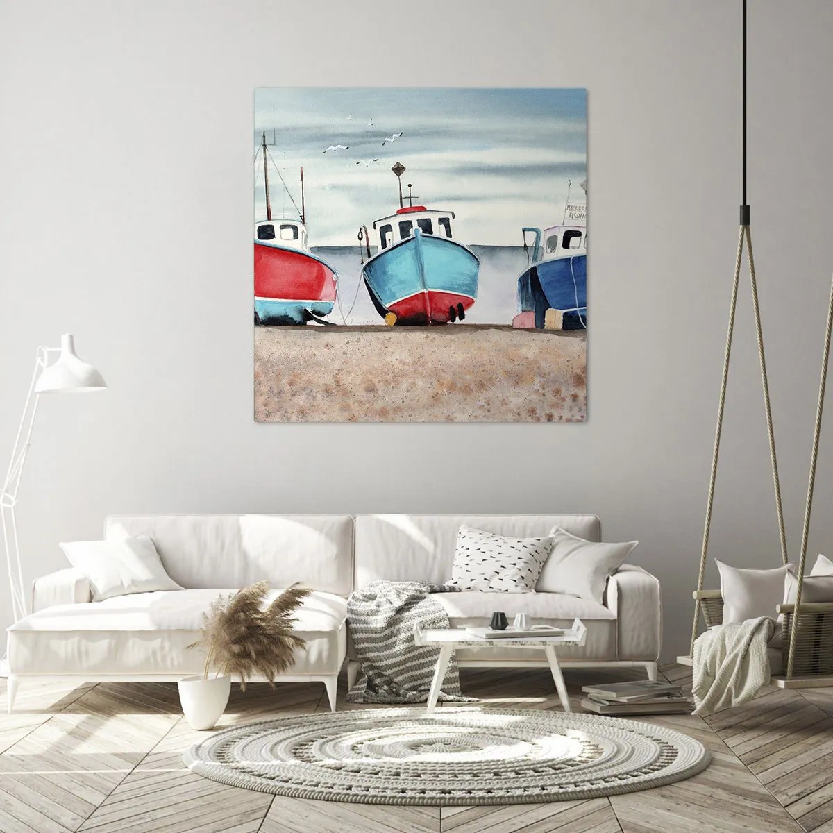 Bild auf Leinwand - Leinwandbild - Bereit zum Fang - 50x50 cm