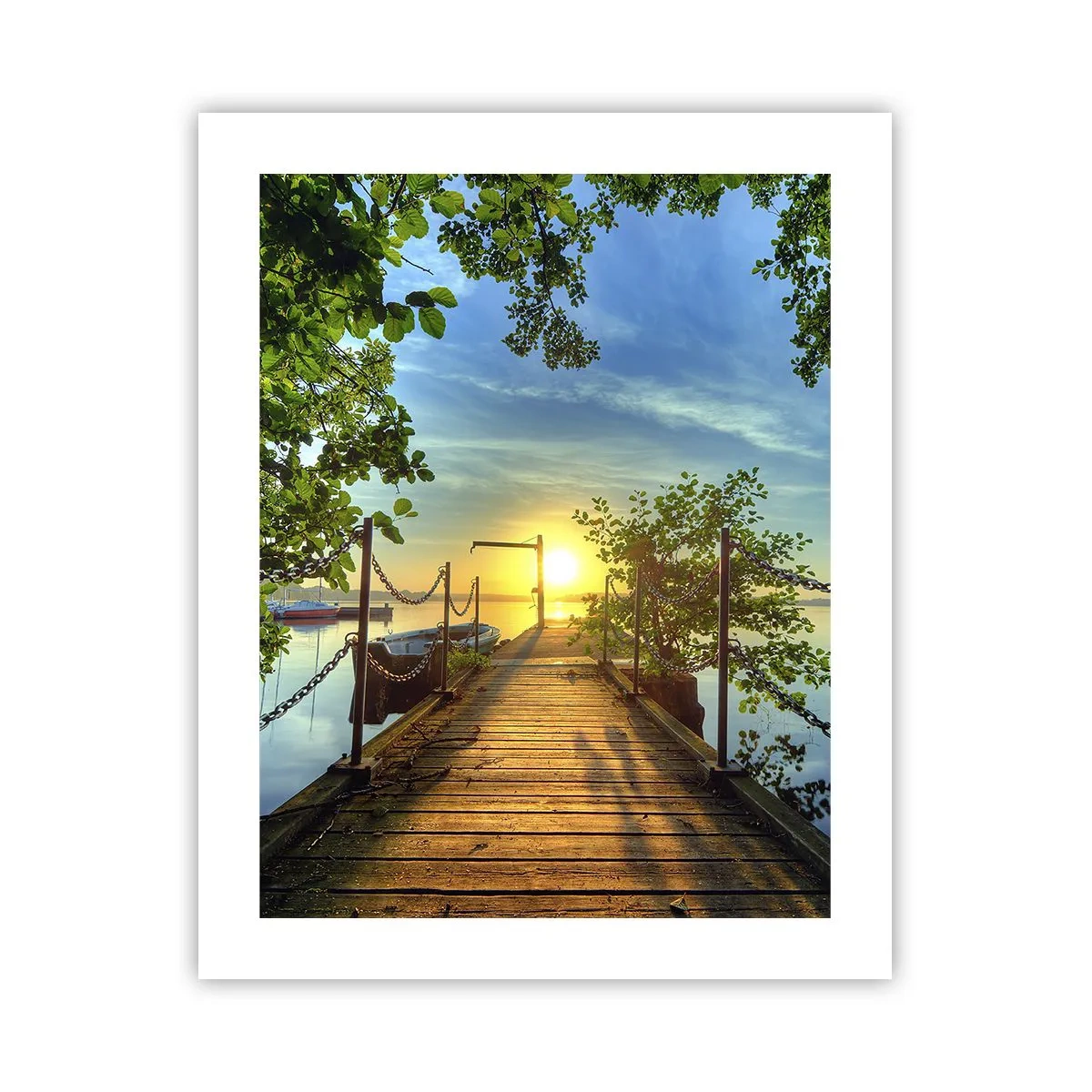 Poster - Westen auf dem Wasser - 40x50 cm