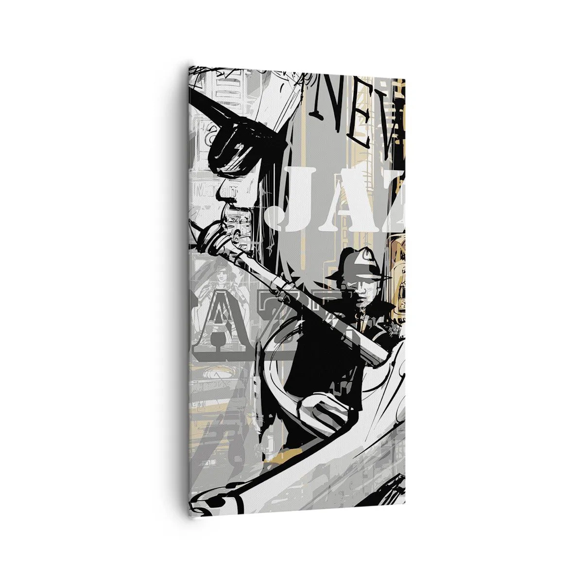 Bild auf Leinwand - Leinwandbild - Im Rhythmus von New York - 65x120 cm