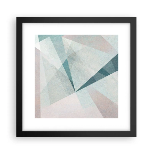 Poster in einem schwarzem Rahmen - Einfach aber dynamisch - 30x30 cm