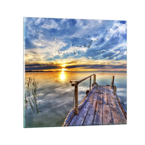 Glasbild - Bild auf glas - Der Wind geht zur Ruhe - 60x60 cm