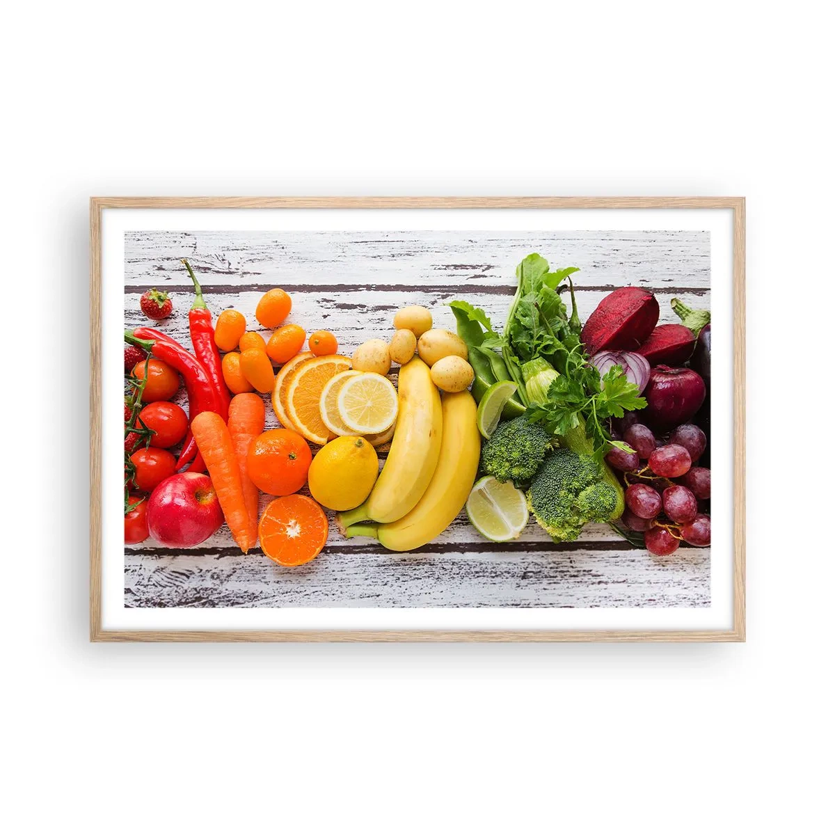 Poster in einem Rahmen aus heller Eiche - Es ist nicht genug? - 91x61 cm