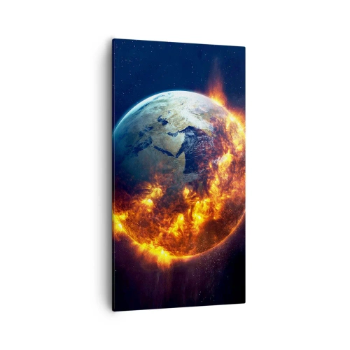 Bild auf Leinwand - Leinwandbild - Die Flamme der Apokalypse - 55x100 cm