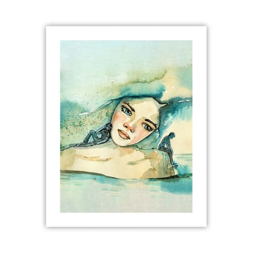 Poster - Bin ich blau? - 40x50 cm