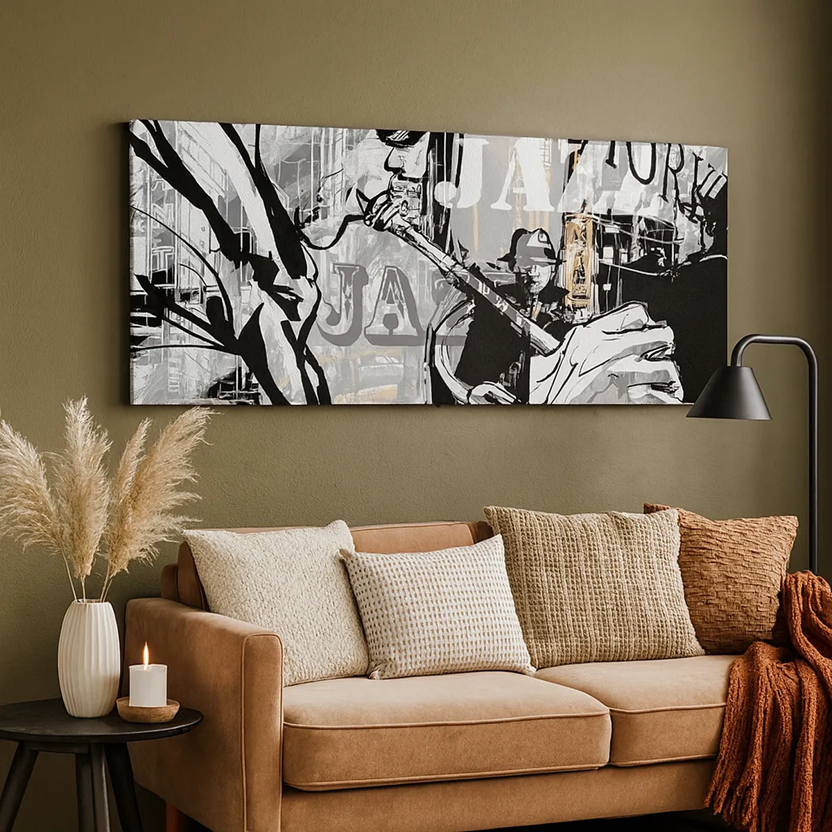 Bild auf Leinwand - Leinwandbild - Im Rhythmus von New York - 30x30 cm