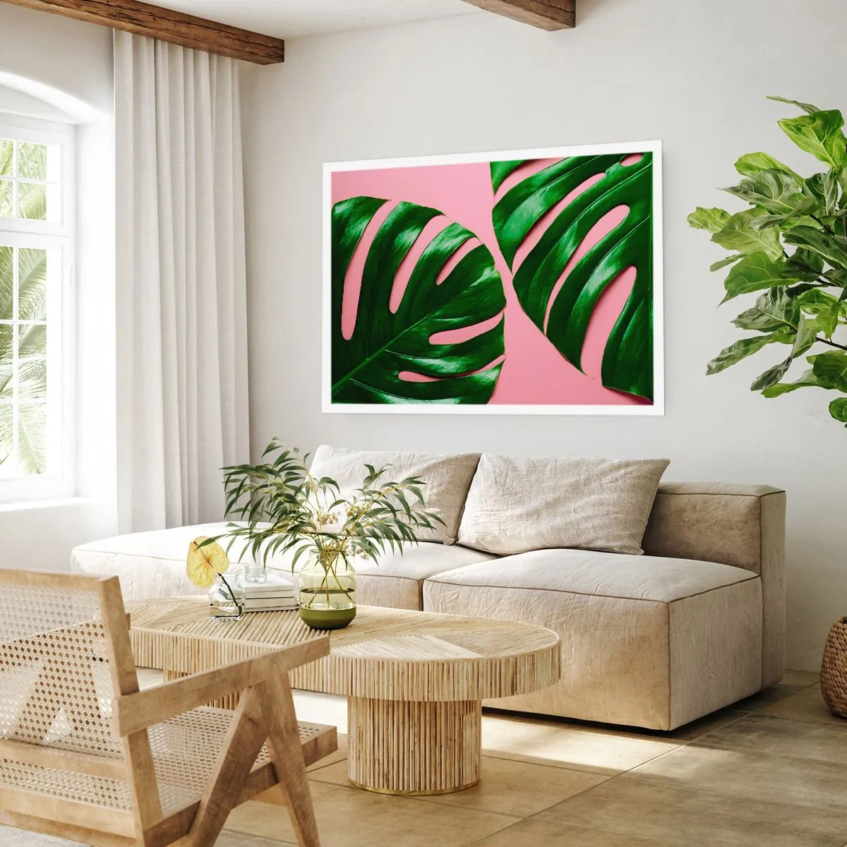 Poster - Rendezvous im Grünen - 70x50 cm