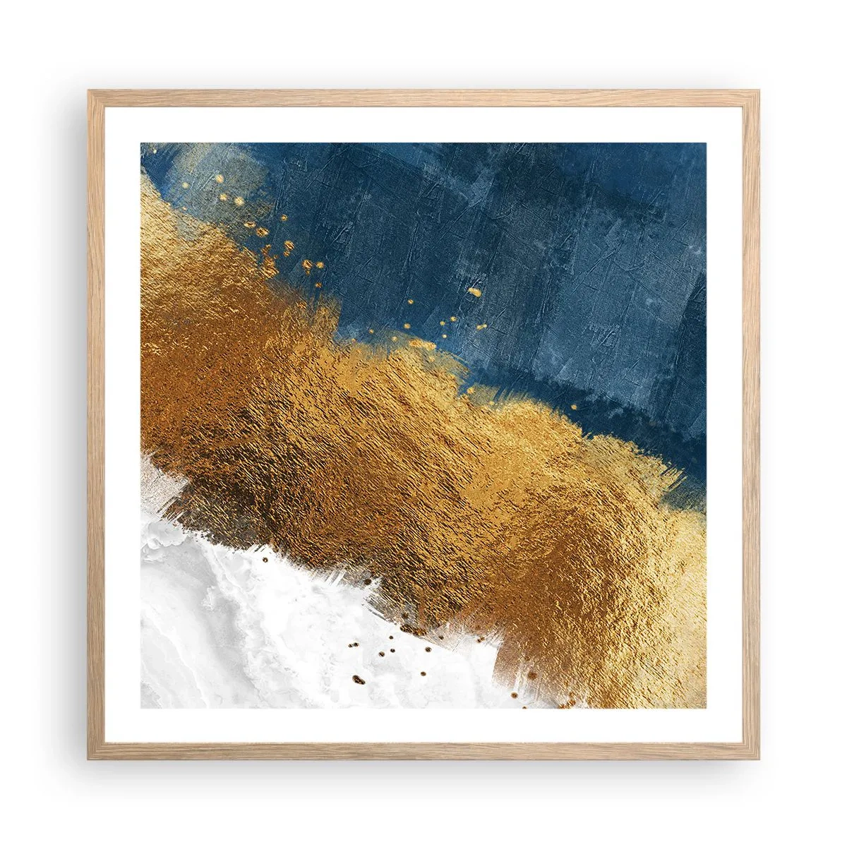 Poster in einem Rahmen aus heller Eiche - Farben des Sommers - 60x60 cm