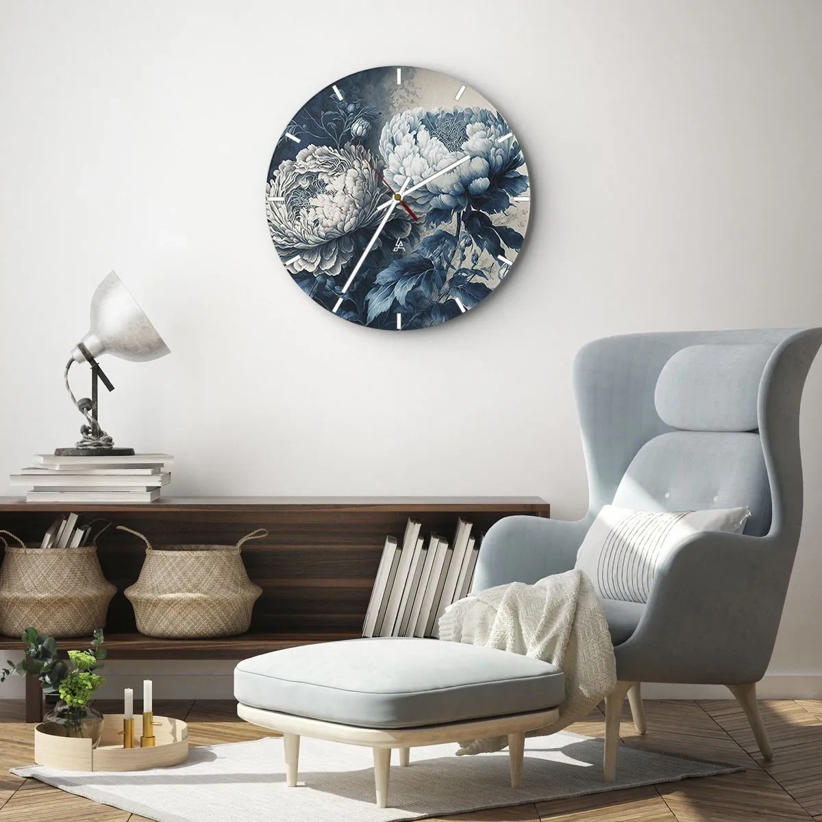 Wanduhr - Glasuhr - Passendes Paar - 40x40 cm