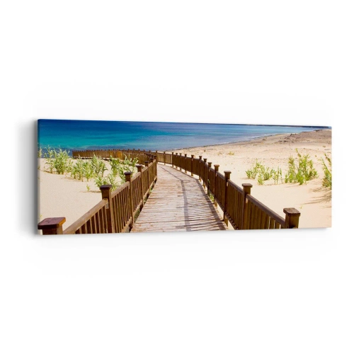 Bild auf Leinwand - Leinwandbild - Bring mich zu den glücklichen Inseln - 90x30 cm