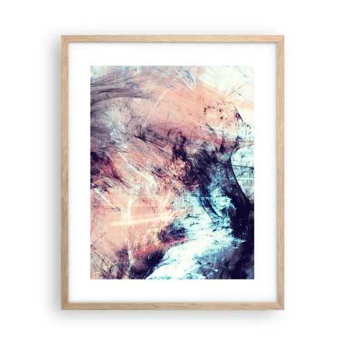 Poster in einem Rahmen aus heller Eiche - Fühle den Wind - 40x50 cm