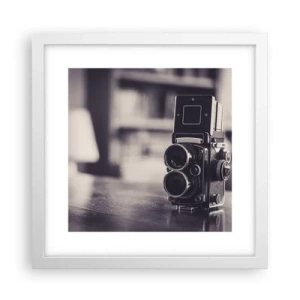 Poster in einem weißen Rahmen - Zauber alter Fotografie - 30x30 cm