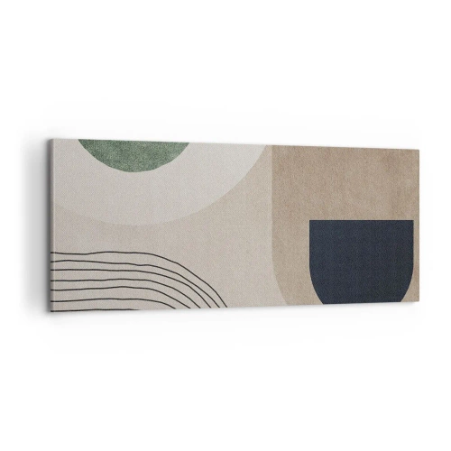 Bild auf Leinwand - Leinwandbild - Sanftheit des Ovals - 100x40 cm