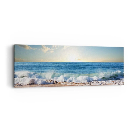 Bild auf Leinwand - Leinwandbild - Bewegung und Stille zugleich - 90x30 cm