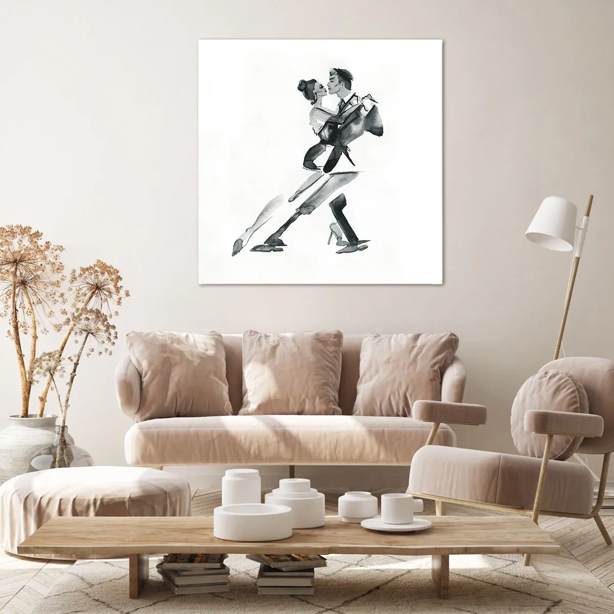 Bild auf Leinwand - Leinwandbild - In einem Schlag - 40x40 cm