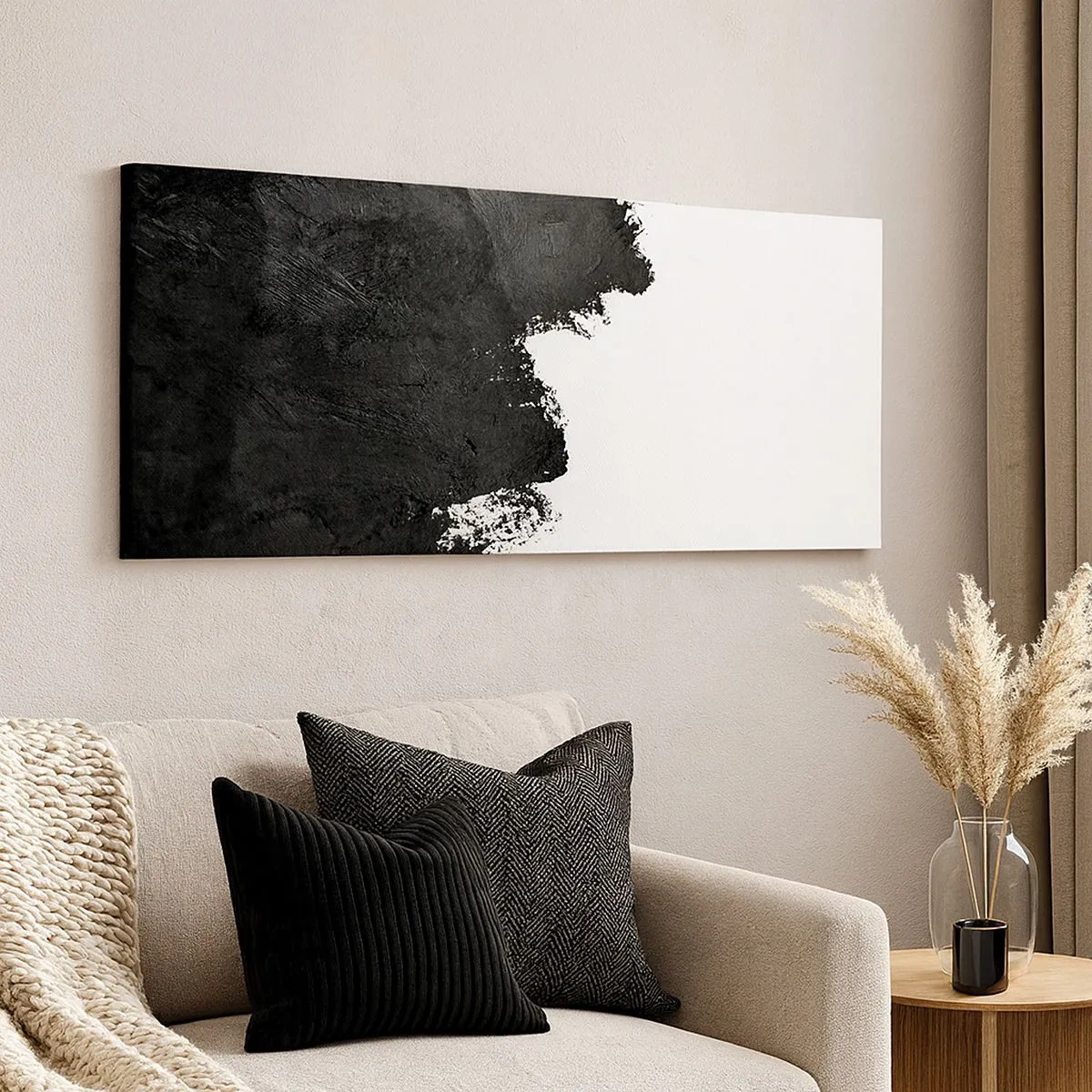 Bild auf Leinwand - Leinwandbild - Elemente: Erde - 100x40 cm