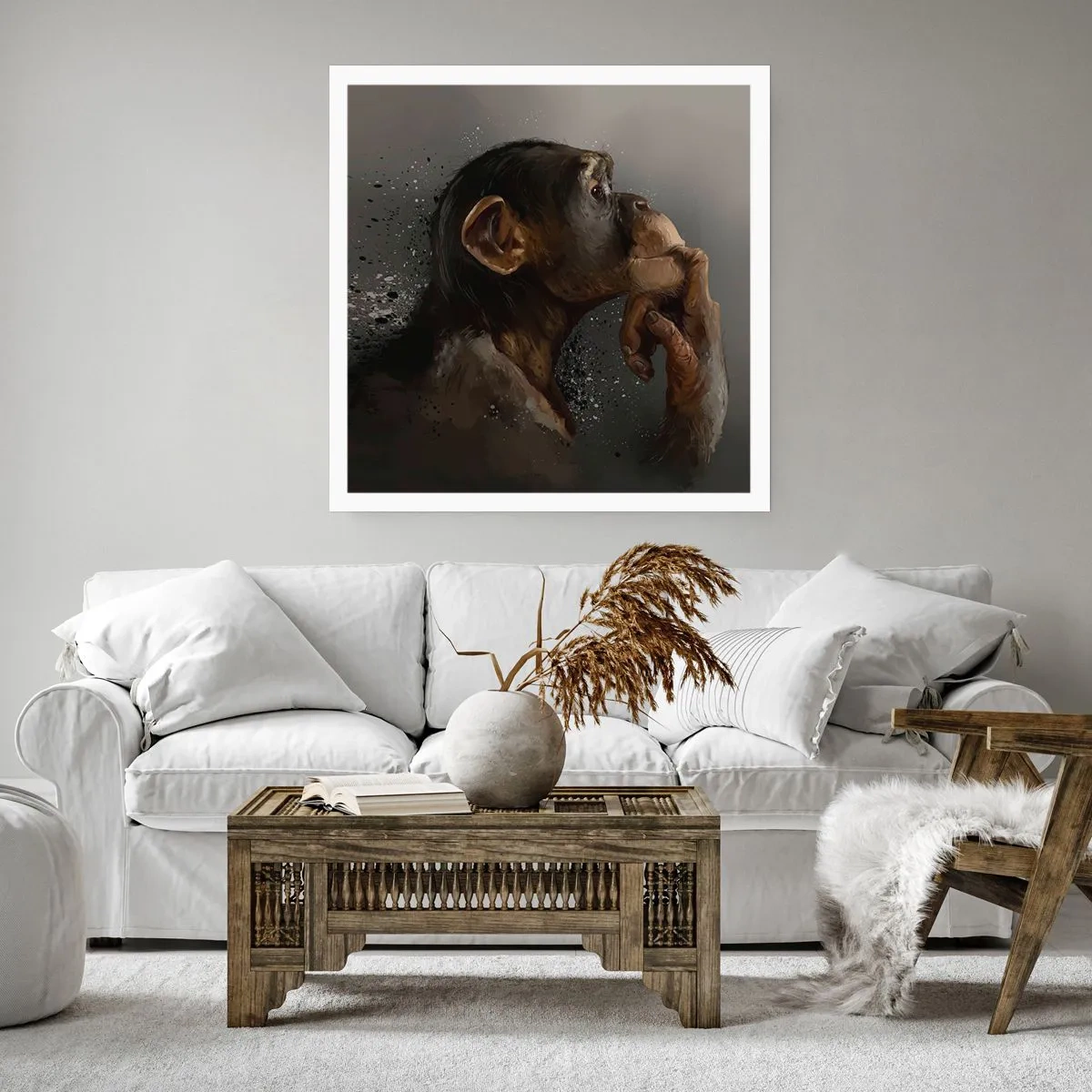 Poster - Sicherlich ein Denker - 30x30 cm