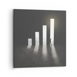 Bild auf Leinwand - Leinwandbild - Erfolg – ​​Impression - 70x70 cm