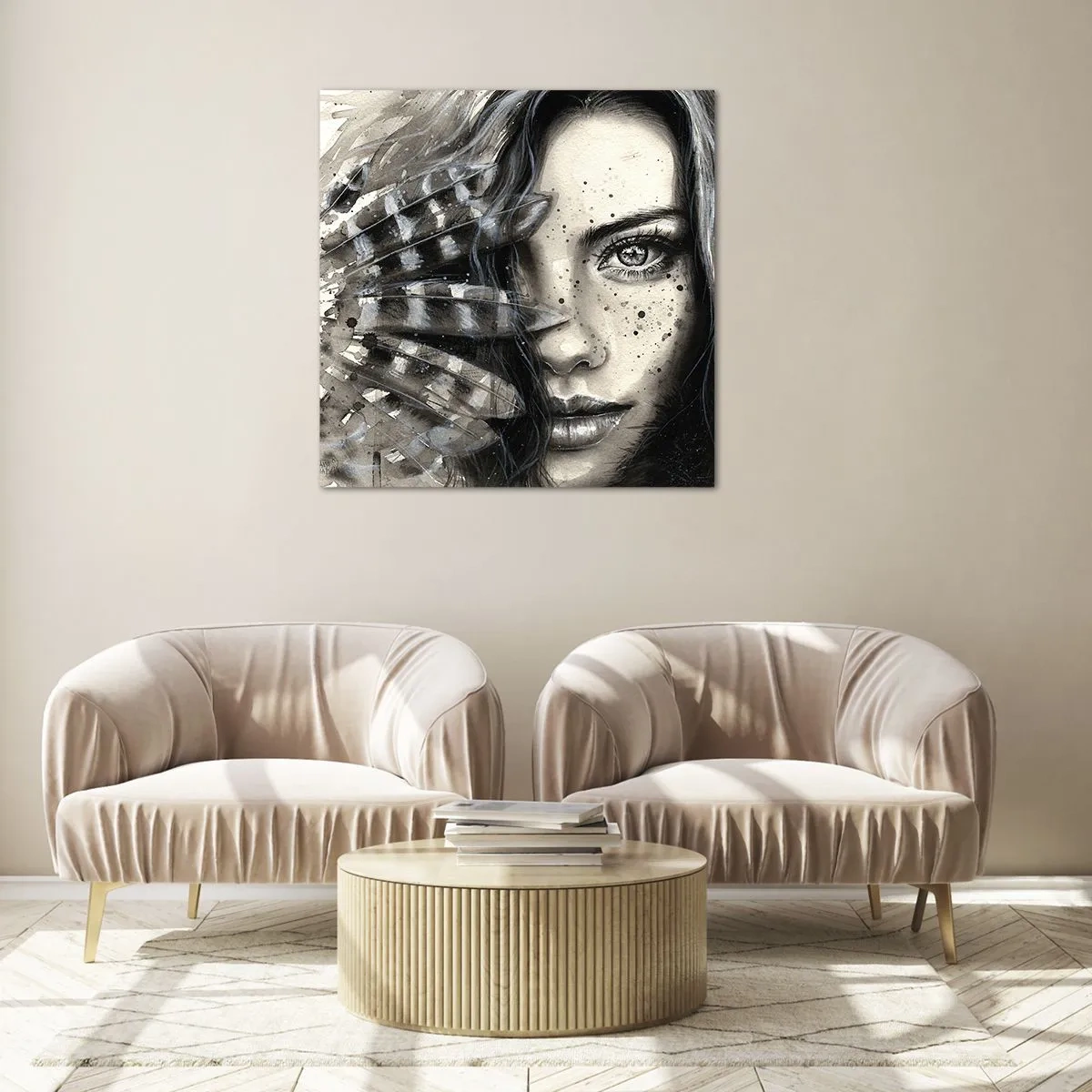 Glasbild - Bild auf glas - Wilde Schönheit - 70x70 cm