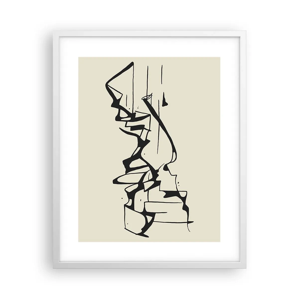 Poster in einem weißen Rahmen - Vielleicht eine Landschaft - 40x50 cm