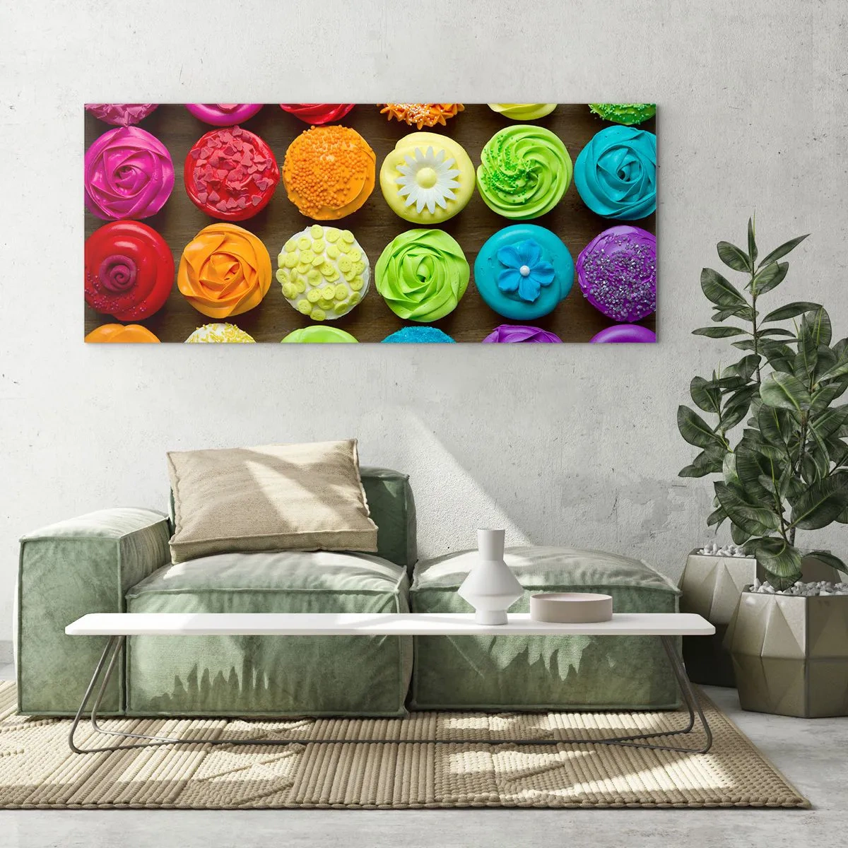 Glasbild - Bild auf glas - Alles andere - alles lecker - 100x40 cm