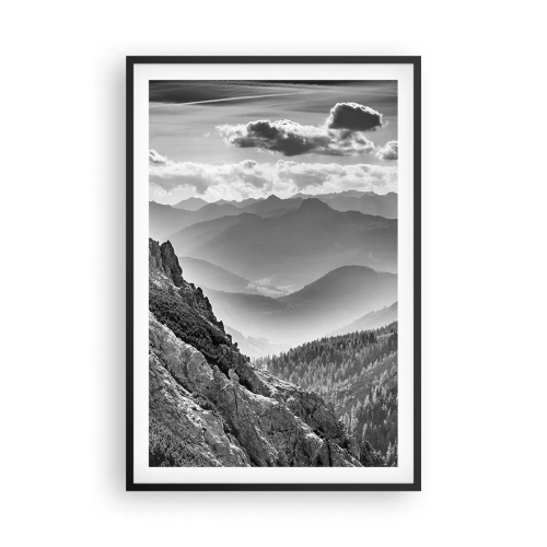 Poster in einem schwarzem Rahmen - Bis zum Horizont - 61x91 cm