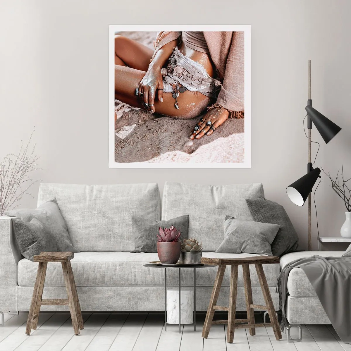 Poster - Von den Wellen geworfen? - 30x30 cm