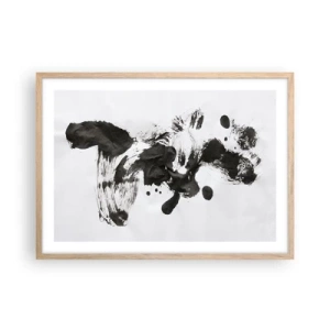 Poster in einem Rahmen aus heller Eiche - Obwohl das Wahnsinn ist, steckt darin eine Methode? - 70x50 cm