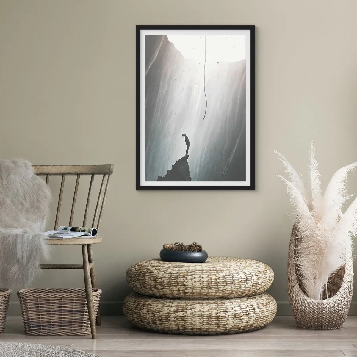 Poster in einem schwarzem Rahmen - Es gibt immer einen Ausweg - 61x91 cm