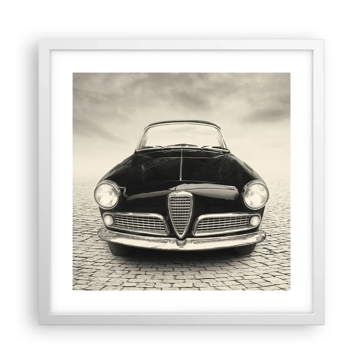 Poster in einem weißen Rahmen - Man muss mich einfach lieben - 40x40 cm