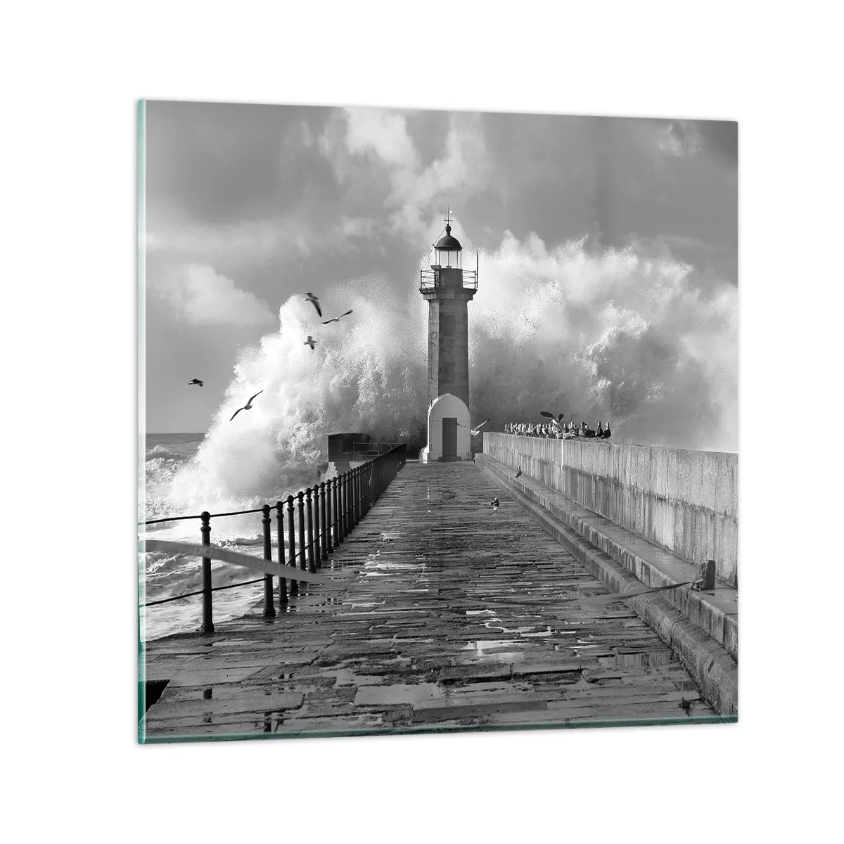 Glasbild - Bild auf glas - Furchtlos - 30x30 cm