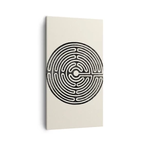 Bild auf Leinwand - Leinwandbild - Geheimnisvolle Ordnung - 45x80 cm