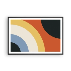 Poster in einem schwarzem Rahmen - Zu mir selbst - 91x61 cm