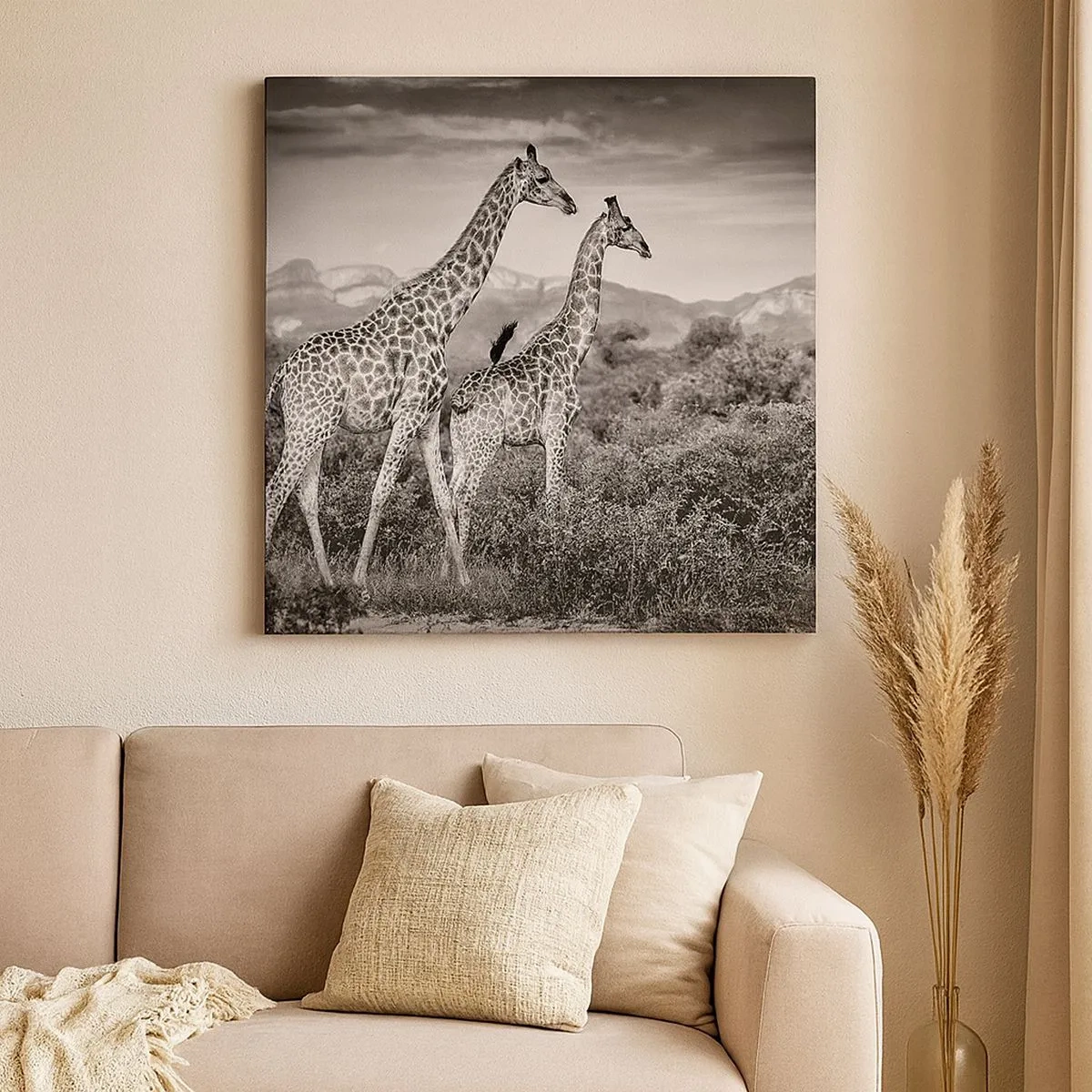 Bild auf Leinwand - Leinwandbild - Hohe Sphären in Afrika - 30x30 cm